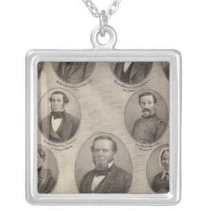 Portraits of Saml Hanna, Peter Heller Silver Plated Necklace