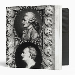 Portraits of the Encyclopaedists Jean 3 Ring Binder