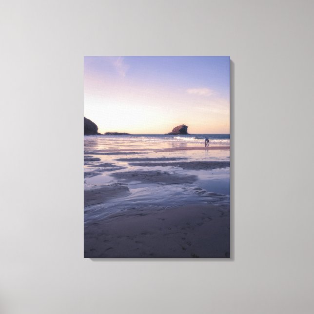 Portreath sunset canvas print (Front)