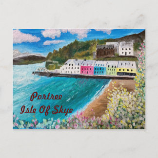 Portree Isle of Skye Scotland    Holiday Postcard
