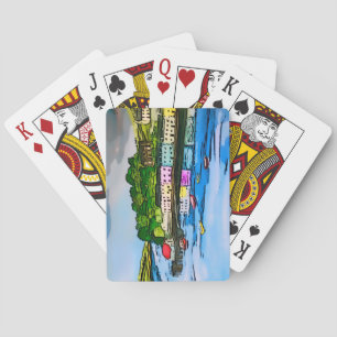 Portree Isle of Skye Scotland painting Poker Cards
