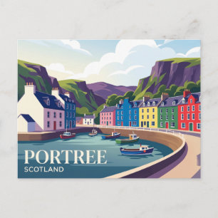 Portree, Isle of Skye Scotland, UK Postcard