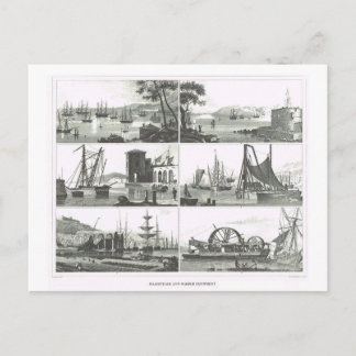 Ports and harbours postcard