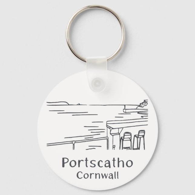 Portscatho Harbor Keyring (Front)