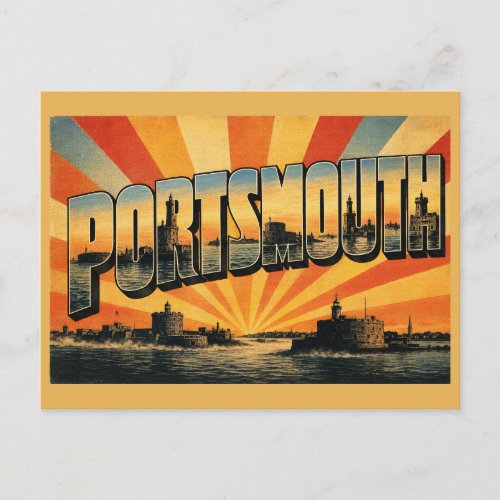 Portsmouth England Harbour City Solent Strait Postcard