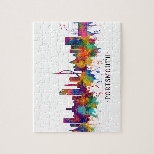 Portsmouth England Skyline Jigsaw Puzzle (Vertical)