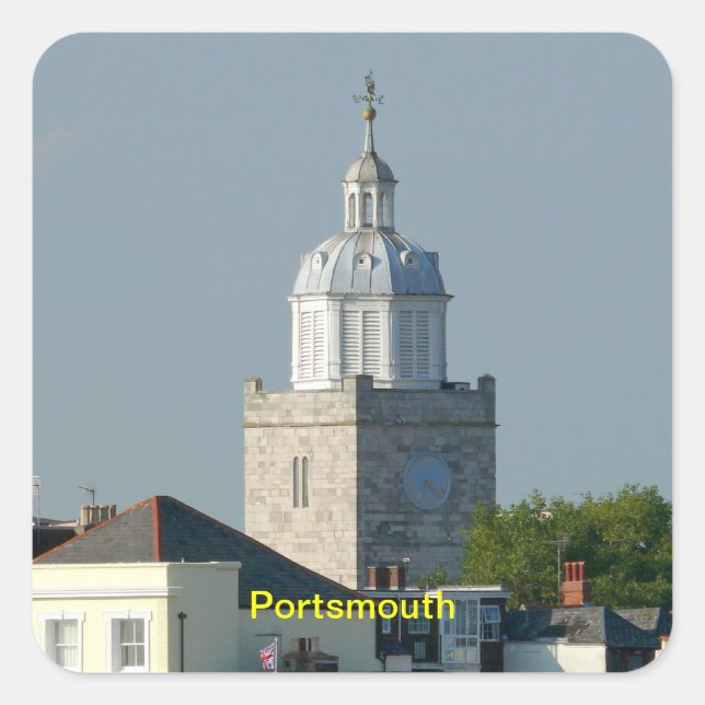 Portsmouth - England Square Sticker (Front)