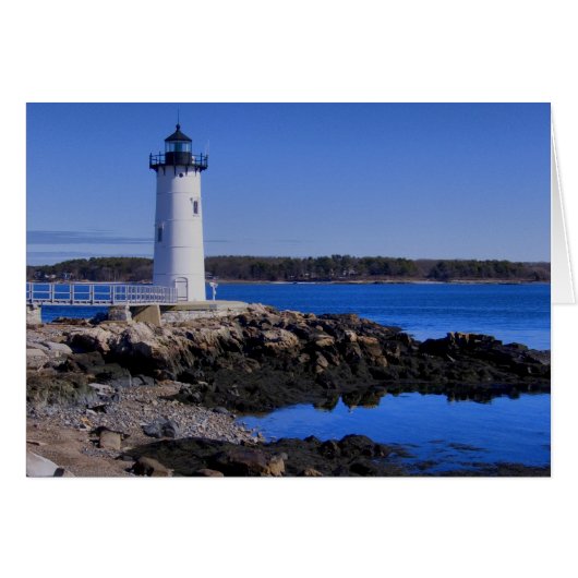 Portsmouth Harbor Lighthouse Card (Front Horizontal)