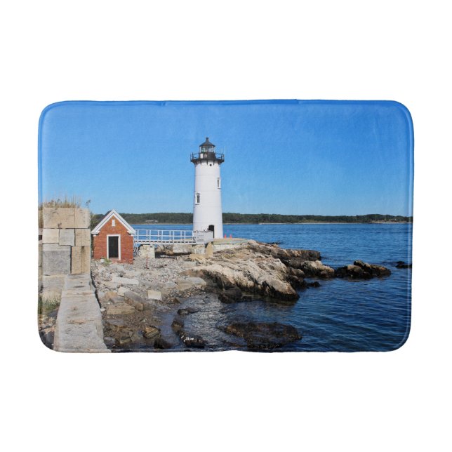 Portsmouth Harbor Lighthouse, New Hampshire Bathroom Mat (Front)