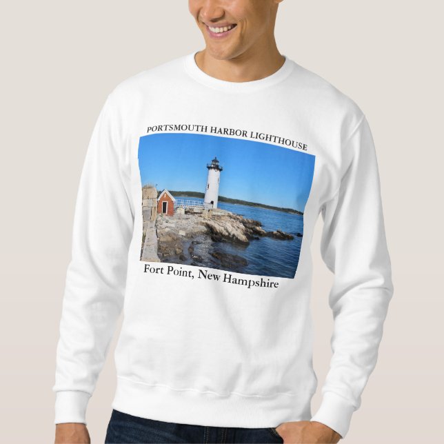 Portsmouth Harbor Lighthouse, New Hampshire Sweatshirt (Front)