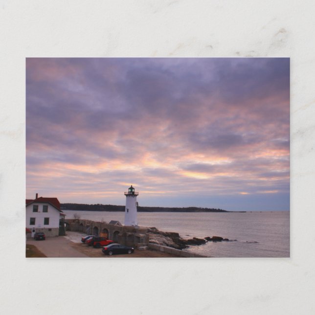 Portsmouth Harbor Lighthouse View from Fort Postcard (Front)