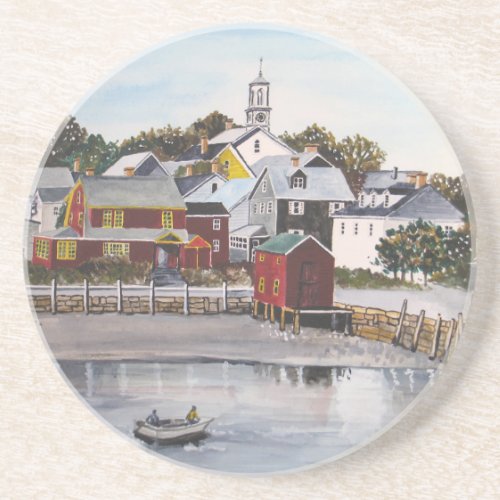 Portsmouth Harbor New Hampshire Drink Coaster