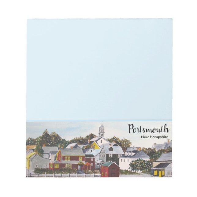 Portsmouth Harbor, New Hampshire Notepad (Front)