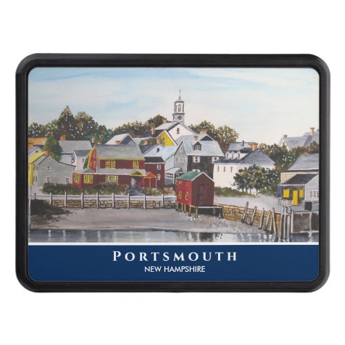 Portsmouth Harbor New Hampshire USA Painting Hitch Cover