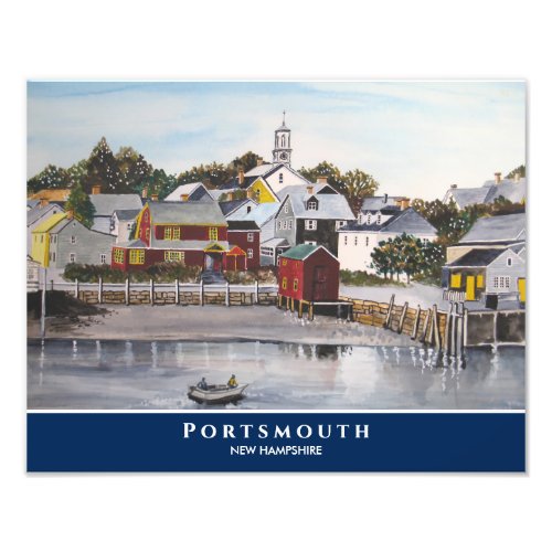 Portsmouth Harbor New Hampshire USA Painting Photo Print