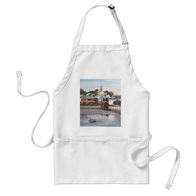 Portsmouth Harbour, New Hampshire Adult Apron (Front)