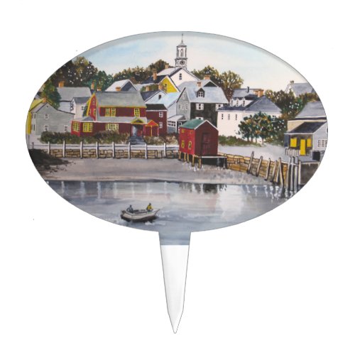 Portsmouth Harbour New Hampshire Cake Topper