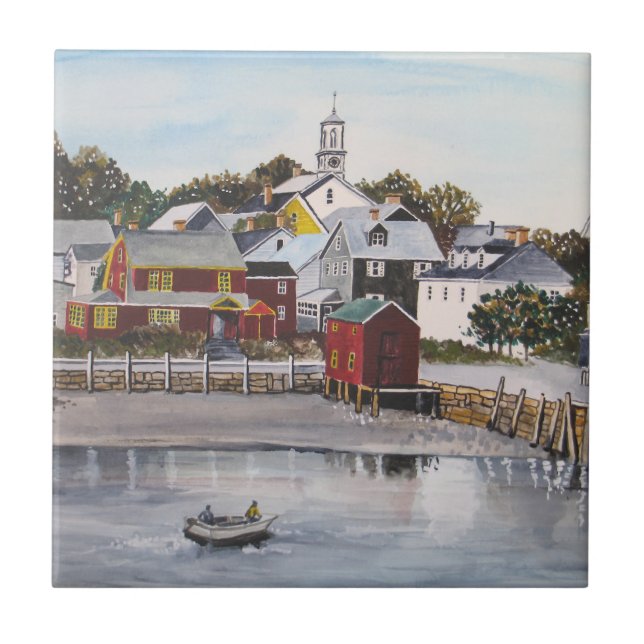 Portsmouth Harbour, New Hampshire Ceramic Tile (Front)
