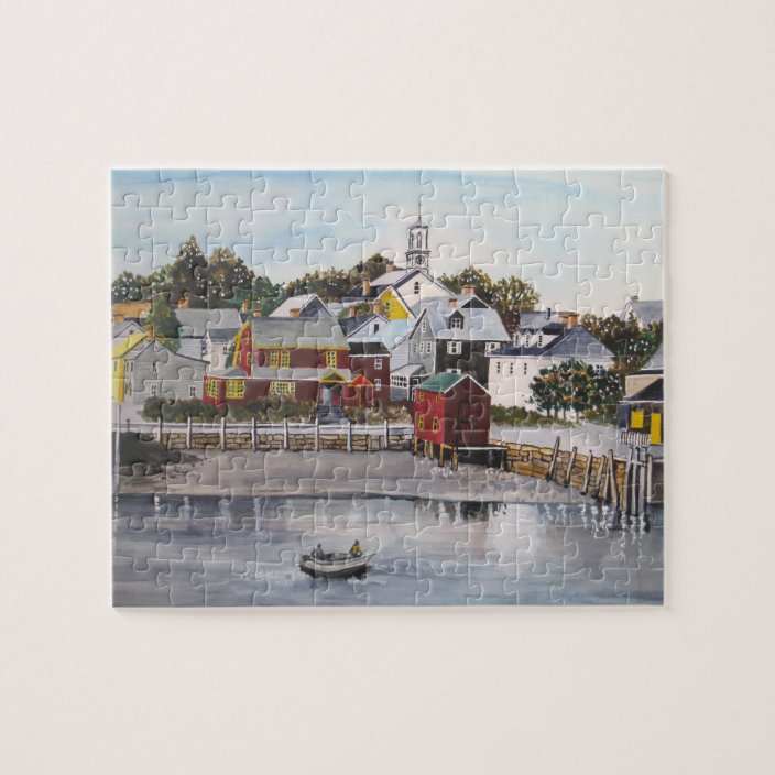 Portsmouth Harbour, New Hampshire Jigsaw Puzzle Zazzle