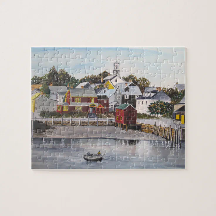 Portsmouth Harbour, New Hampshire Jigsaw Puzzle Zazzle