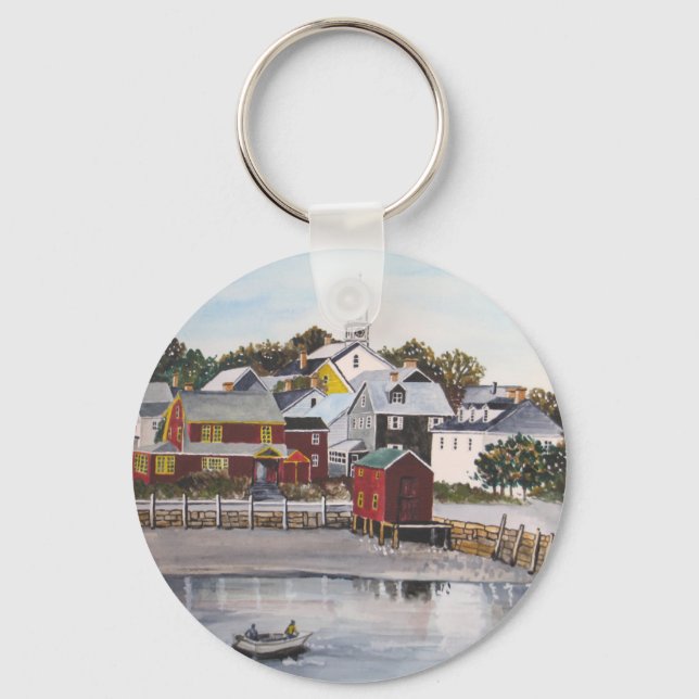 Portsmouth Harbour, New Hampshire Keychain (Front)