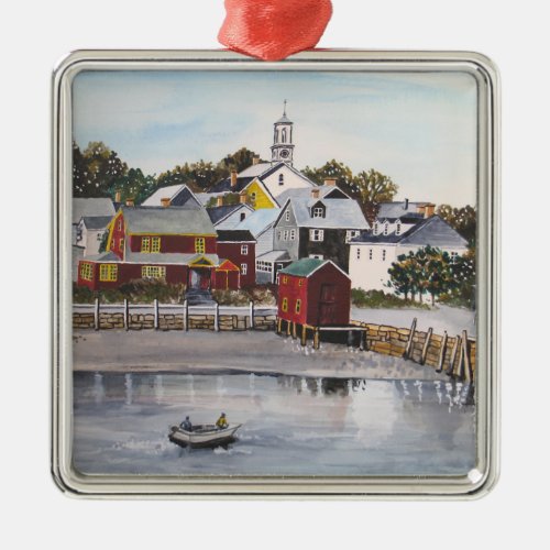 Portsmouth Harbour New Hampshire Metal Ornament
