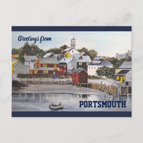 Portsmouth Harbour New Hampshire Postcard