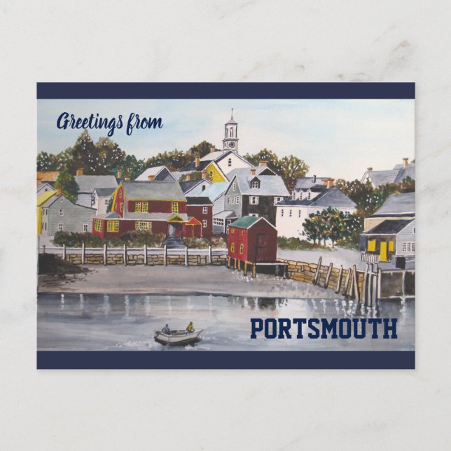 Portsmouth Harbour, New Hampshire Postcard (Front)