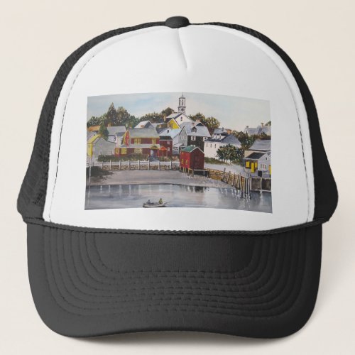 Portsmouth Harbour New Hampshire Trucker Hat