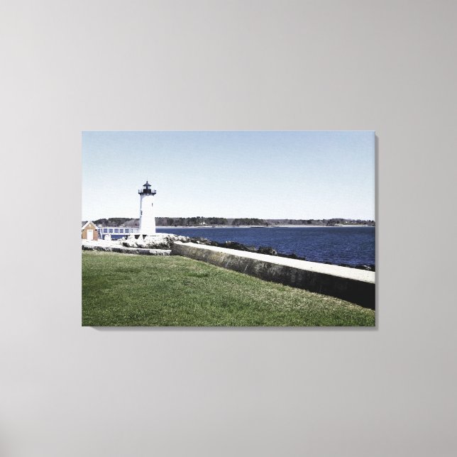 Portsmouth Lighthouse Canvas Print (Front)