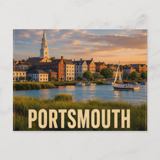 Portsmouth New Hampshire USA Seacoast Travel ⚓ Postcard