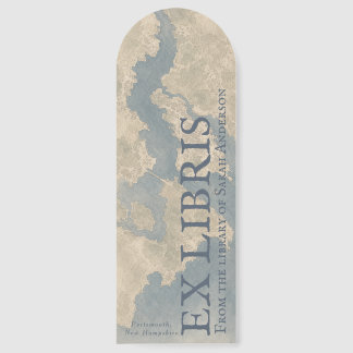 Portsmouth, NH Ex Libris Bookmark