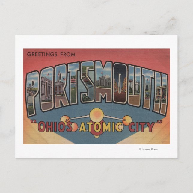 Portsmouth, Ohio - Large Letter Scenes Postcard (Front)