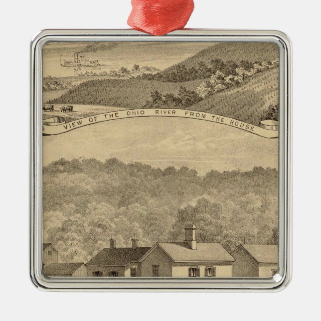 Portsmouth, Ohio Metal Ornament (Front)