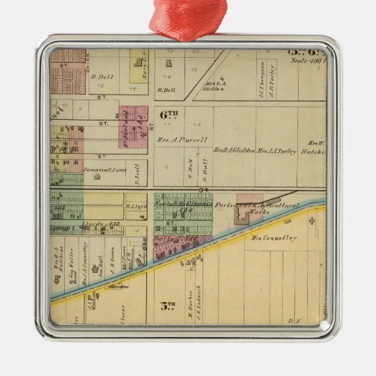 Portsmouth, Ohio Metal Ornament