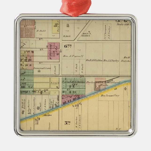 Portsmouth, Ohio Metal Ornament (Front)