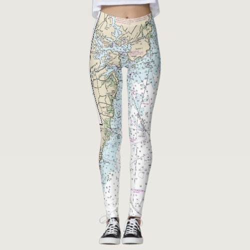 Portsmouth to Cape Ann Nautical Chart 13278 Leggings