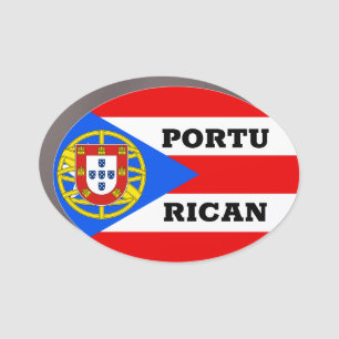 Portu-Rican Car Magnet