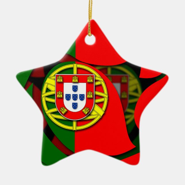 Portugal #1 ceramic ornament (Front)
