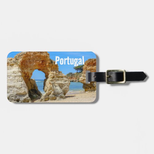 Portugal Algarve Beach and Rocks Luggage Tag