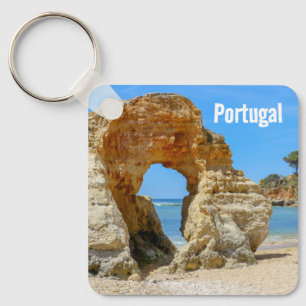 Portugal Algarve Beach and Rocks Souvenir Keychain