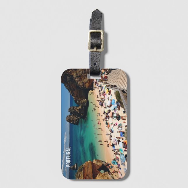 Portugal Algarve Beaches Luggage Tag (Front Vertical)