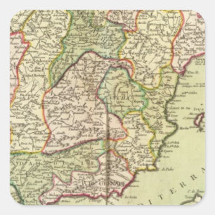 Portugal and Spain Square Sticker