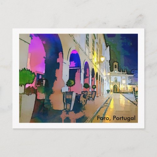 Portugal_Arco da Vila Faro Postcard