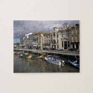 Portugal, Aveiro. Moliceiros (seaweed collecting Jigsaw Puzzle