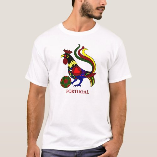 Portugal barcelos galo jogador de futebol T_Shirt