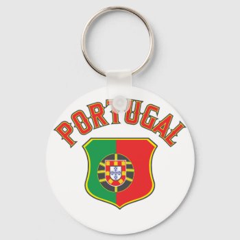 Portugal Big And Bold Keychain by brev87 at Zazzle