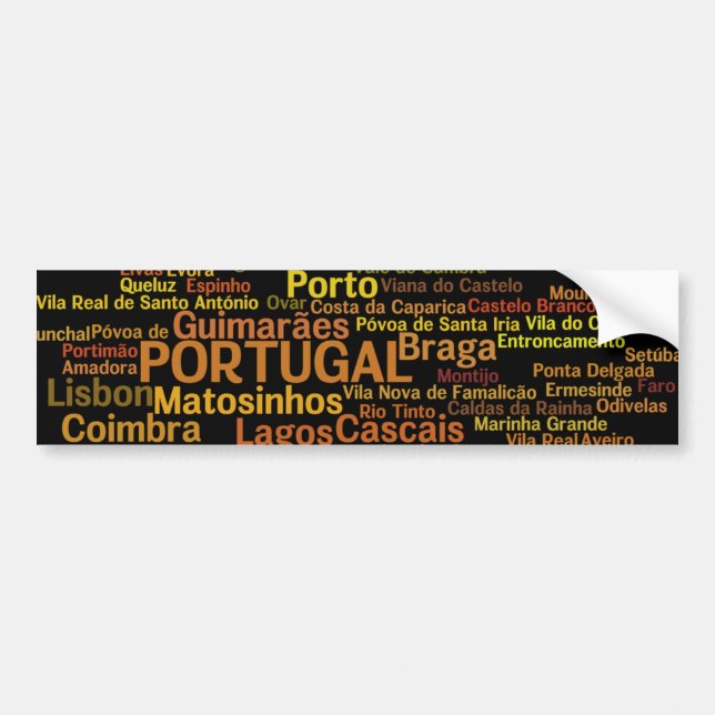 PORTUGAL Bumper Sticker (Front)