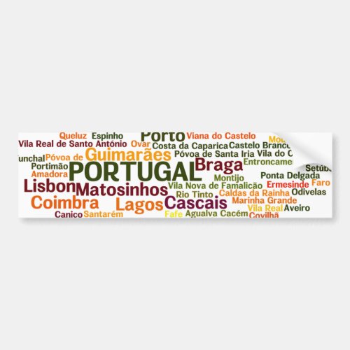 PORTUGAL Bumper Sticker