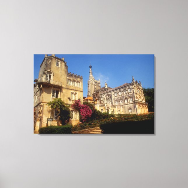 Portugal, Bussaco Palace. Canvas Print (Front)